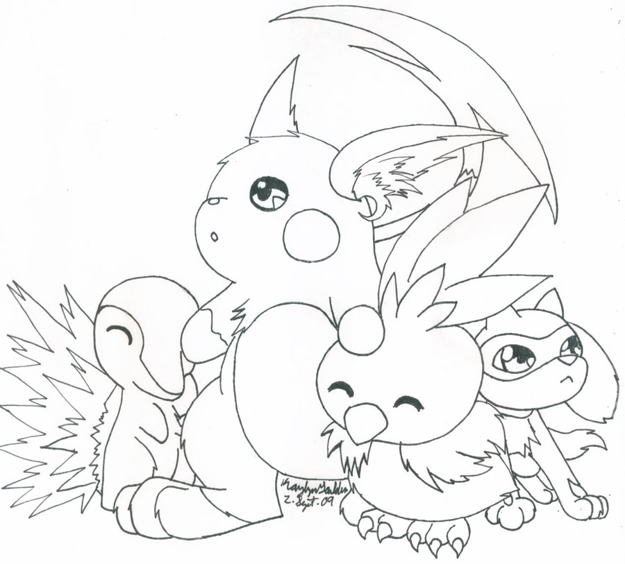 900x813 Cute Pokemon Group 1 By Methuselah Alchemist