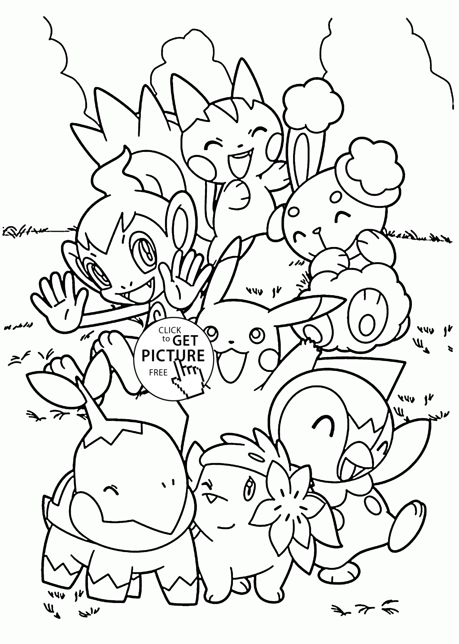 1480x2073 Cute Pokemon Coloring Pages For Kids, Pokemon Characters