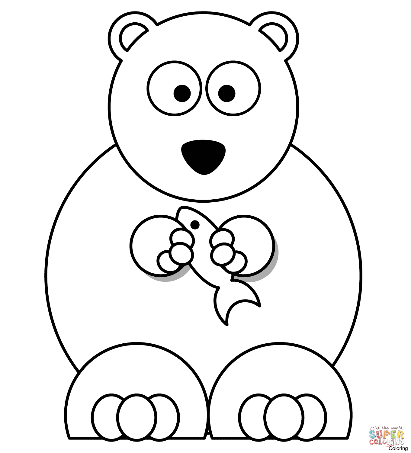 1361x1500 Cute Polar Bear Drawing Art Library 1 How To Draw A Coloring 5f
