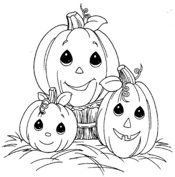 600x608 Halloween Pumpkin Coloring Pages To Print