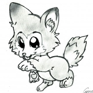 320x320 Tag For Cute Pup Drawings Cute Puppy Drawing By Sculptedpups