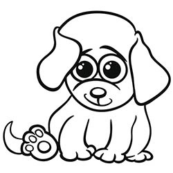250x250 Free Printable Dogs And Puppies Coloring Pages For Kids