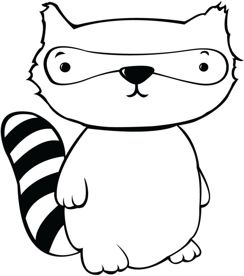 841x950 Cute Raccoon By Kossio