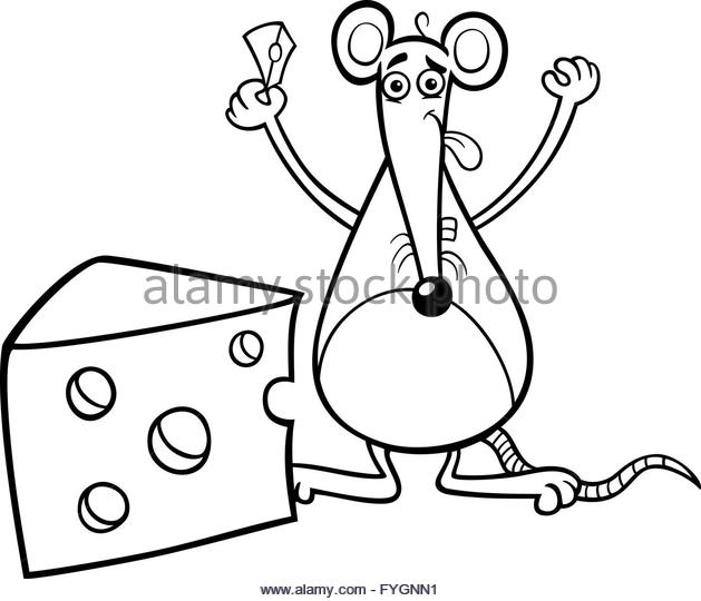 629x540 Black White Cartoon Illustration Rat Stock Photos Amp Black White