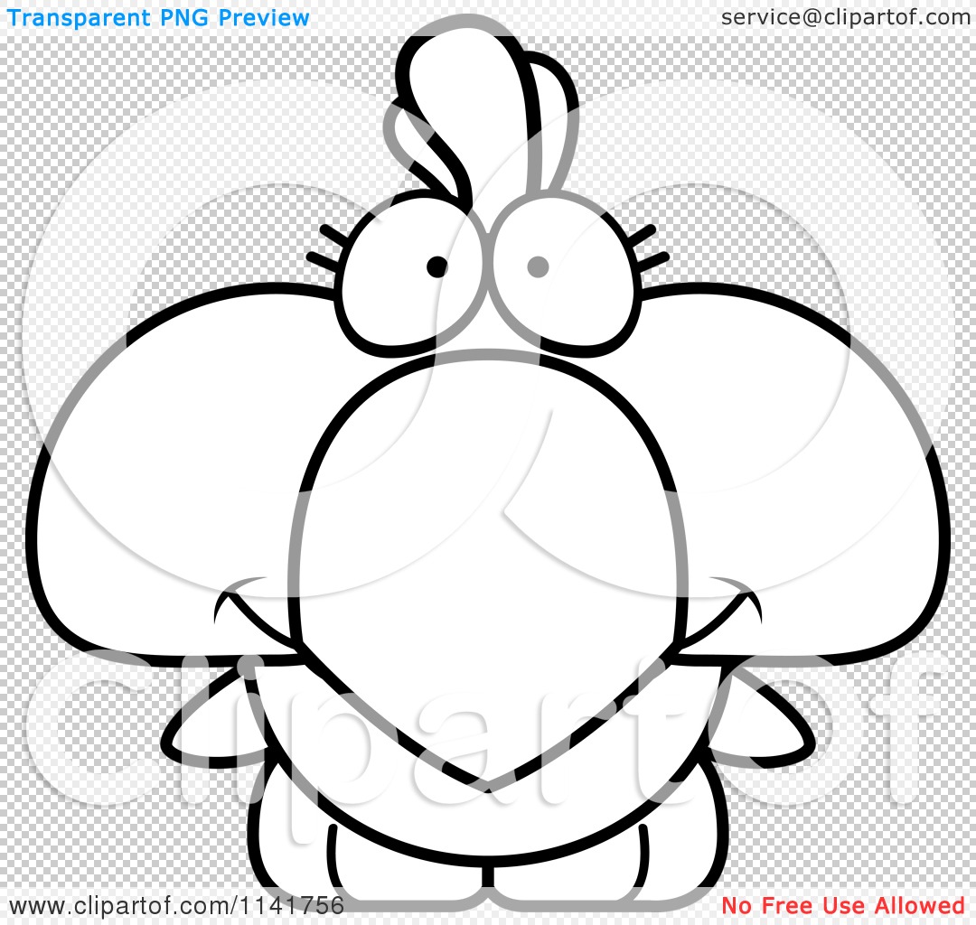 1080x1024 Cartoon Clipart Of A Black And White Happy Cute Rooster Chick