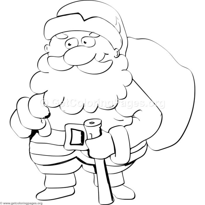 700x700 Cute Santa Claus Coloring Pages
