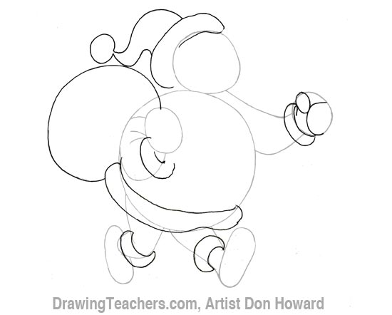 550x442 Cartoon Santa Claus