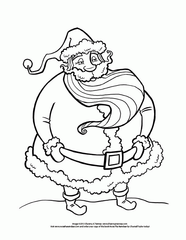 612x792 Santa Claus Sketch 331783