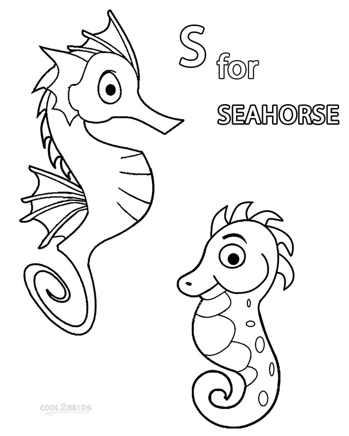 680x850 Printable Seahorse Coloring Pages For Kids Cool2bkids