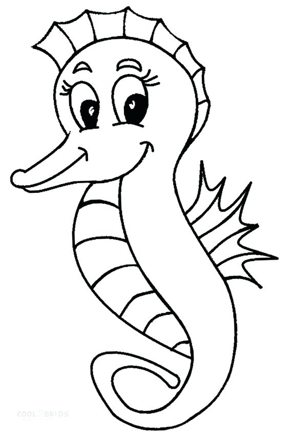 580x850 Best Of Seahorse Coloring Page Images Cute Seahorse Coloring Pages