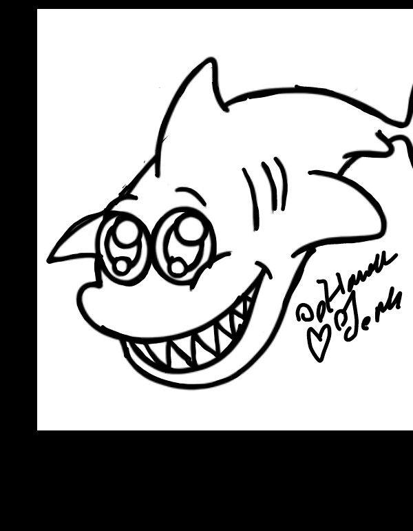 600x771 Cute Shark Drawing Animal Jam Shark Drawing