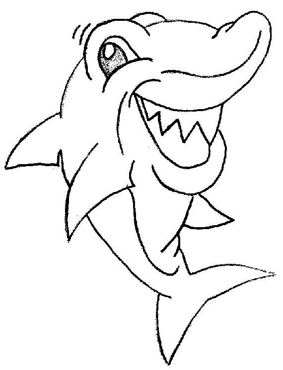 570x746 Shark Coloring Pages