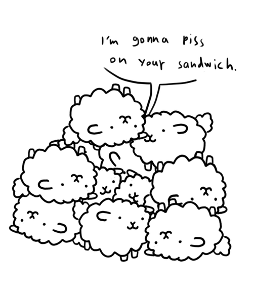 500x577 Cute Little Sheep Lewis