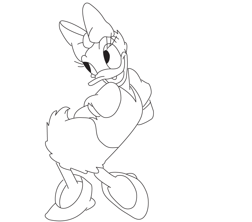 983x867 Colours Drawing Wallpaper Beautiful Cute Daisy Duck Coloring
