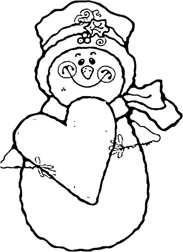 600x826 Snowman Coloring Pages