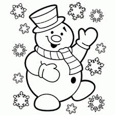 225x225 Snowman Coloring Sheet