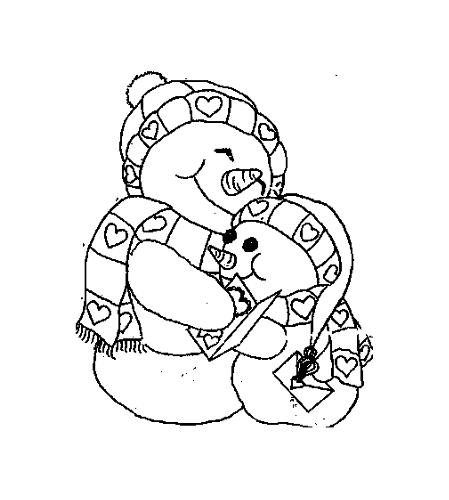 897x999 Cute Snowman Coloring Pages To Print Winter Coloring Pages