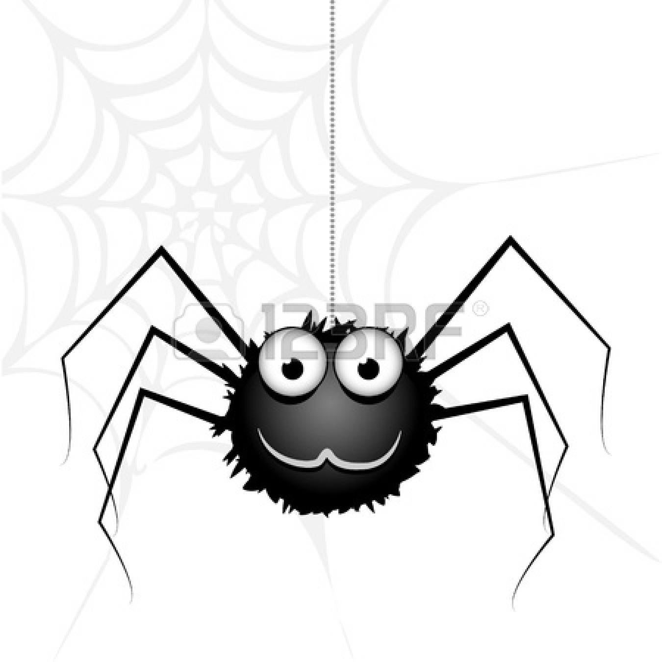 1350x1350 Cute Spider Drawing