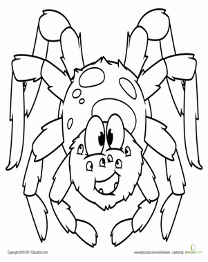 301x378 Cute Spider Worksheet