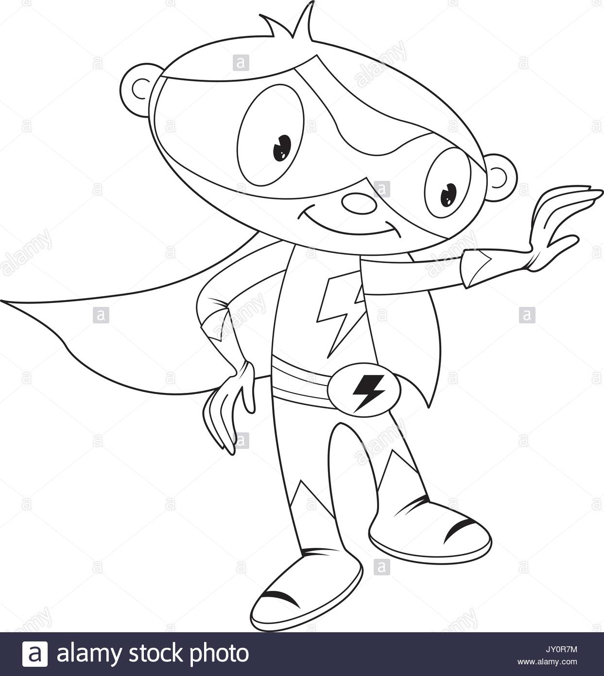 Cute Superhero Drawing