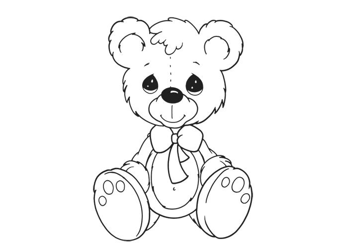 700x500 Cute Teddy Bear Coloring Pages Pictures Teddy Bear Coloring Pages