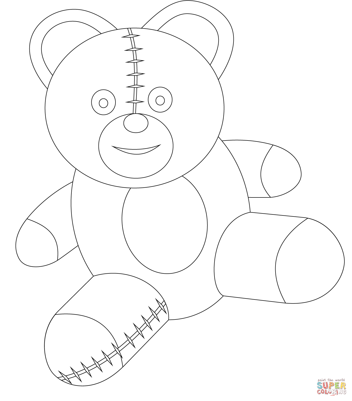 1390x1584 Cute Teddy Bear Coloring Page Free Printable Coloring Pages
