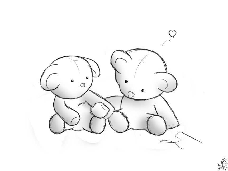 864x648 Teddy Bear Love By Zaidenfilms
