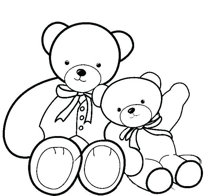 692x651 Coloring Page Teddy Bear New Teddy Bear Coloring Pages Free