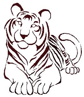 269x308 Cute Tiger Tattoo Design Sample