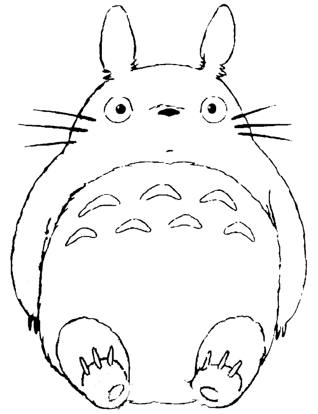 640x833 Totoro Drawing