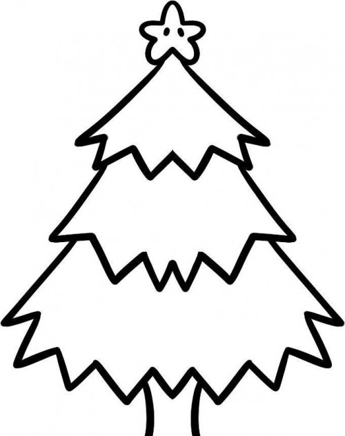 500x632 Christmas Tree Which Is Cool And Funny Coloring Page It Works