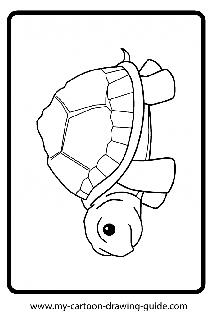 Cute Turtle Drawing at GetDrawings | Free download