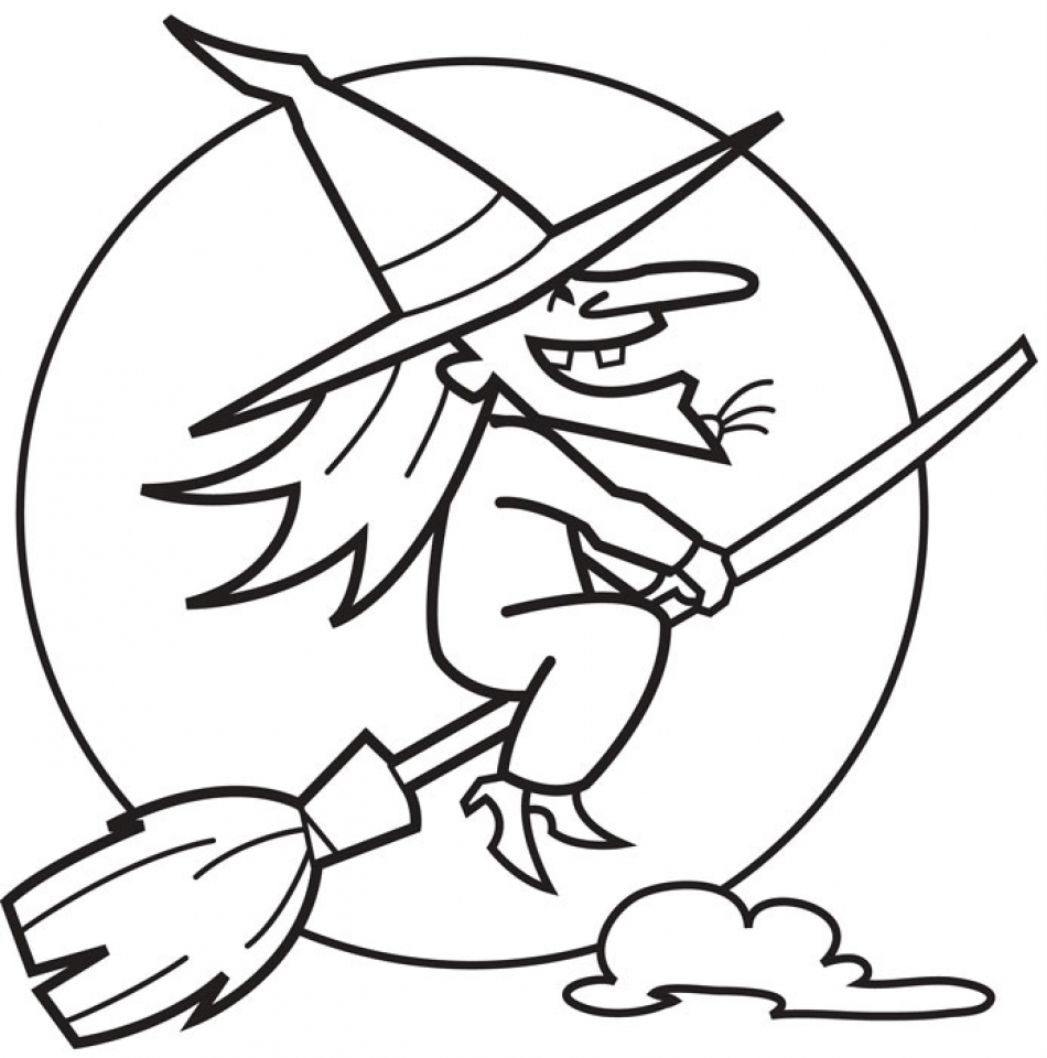 Witch Coloring Pages Printable