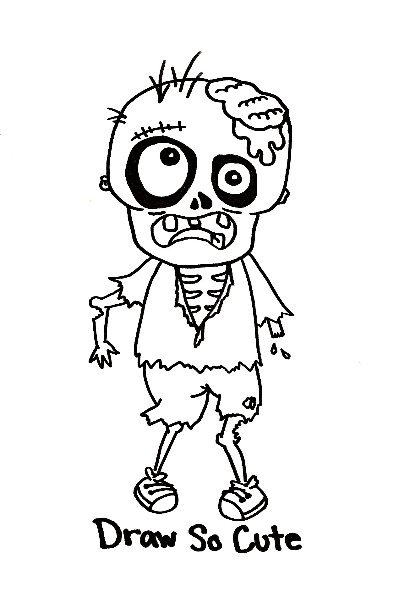 1270x1953 Draw So Cute Zombie Boy