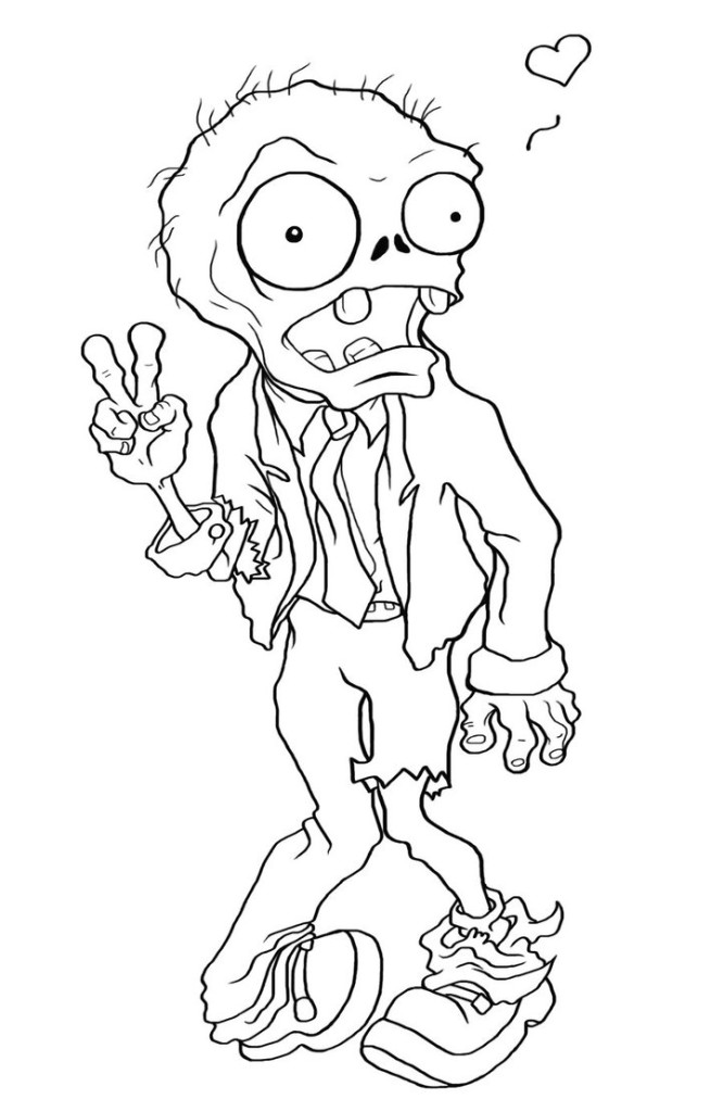 666x1024 Coloring Pages Zombie Coloring Sheets Page Pages Zombie Coloring