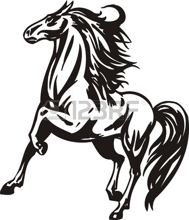 Cutting Horse Drawing at GetDrawings | Free download