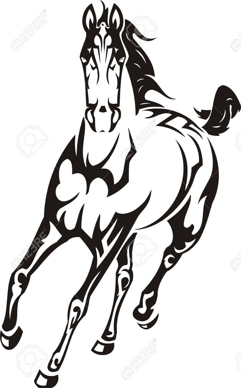 Cutting Horse Drawing at GetDrawings | Free download