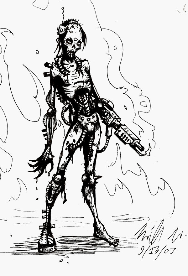 600x881 Cyborg Zombie By Mutantzombie667