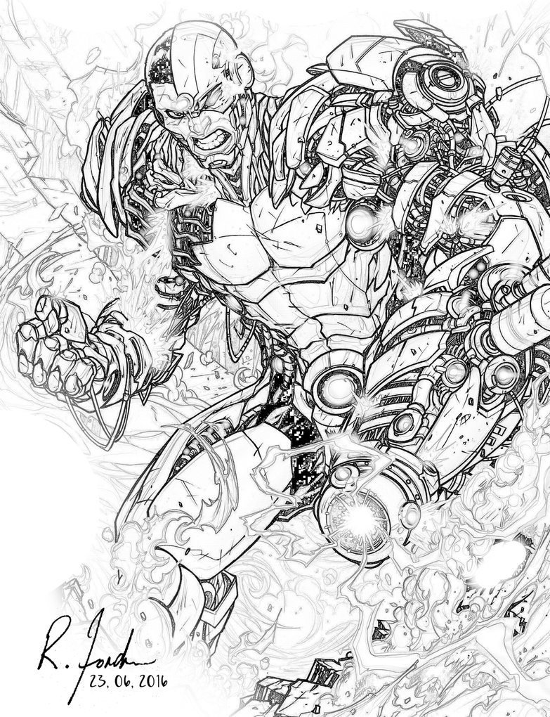 783x1020 Cyborg Drawing By Rforde24