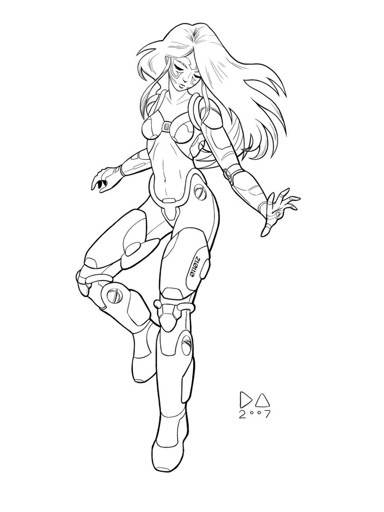 774x1032 Cyborg Girl Inked By Nirsus