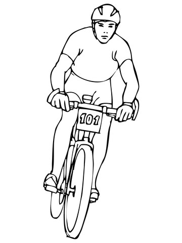 360x480 Riding Mountain Bike Coloring Page Free Printable Coloring Pages