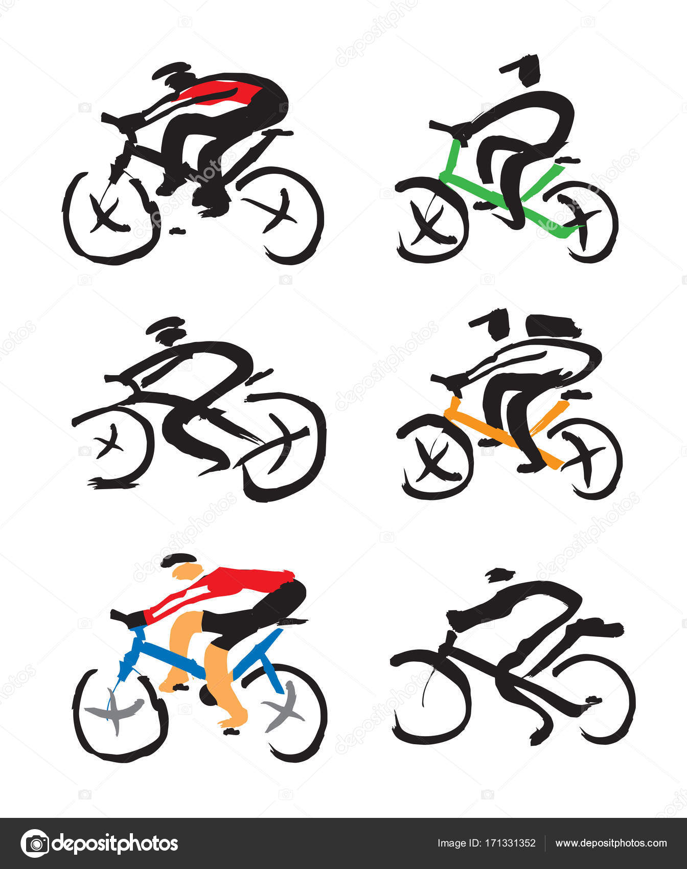 Cyclist Drawing at GetDrawings | Free download