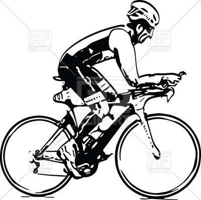 400x398 Sketch Of Male On A Bicycle