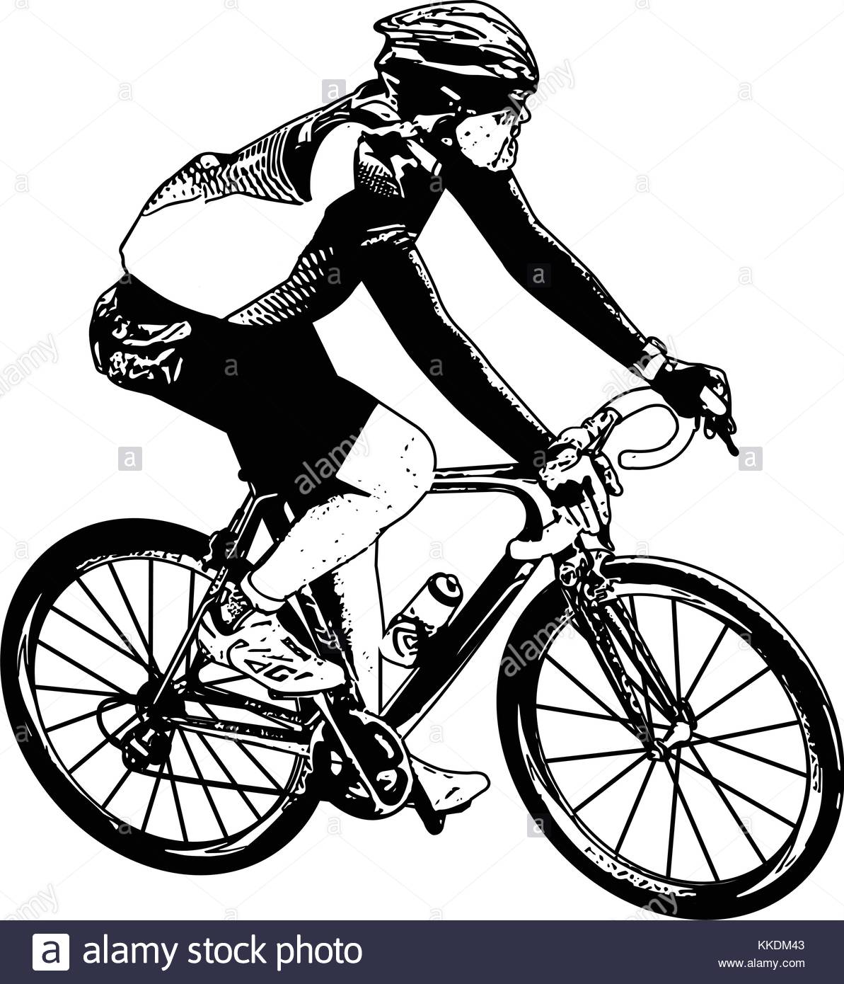 1193x1390 Vector Illustration Drawing Cyclist Helmet Stock Photos Amp Vector