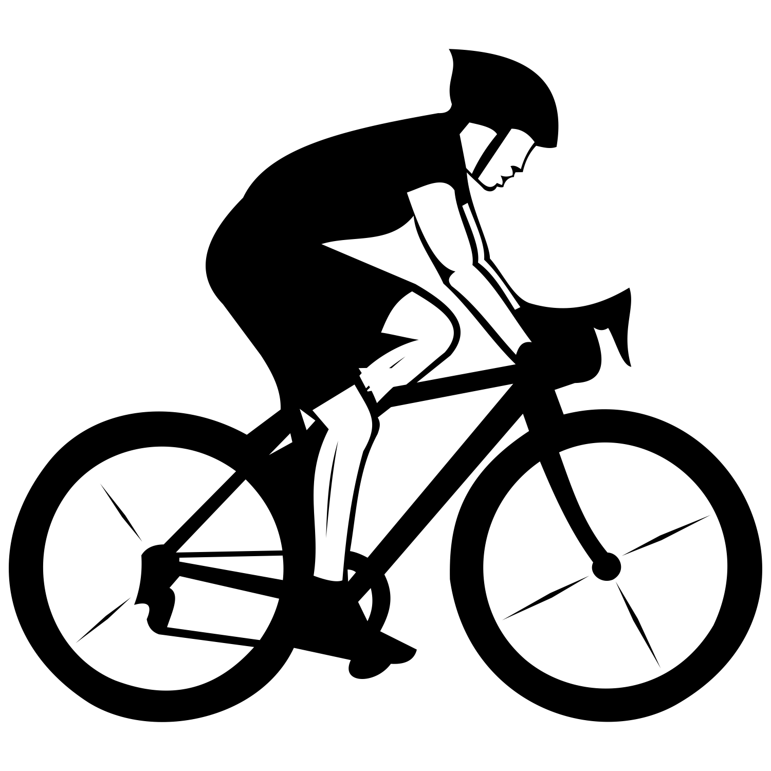 1500x1500 Vector For Free Use Cyclist Vector