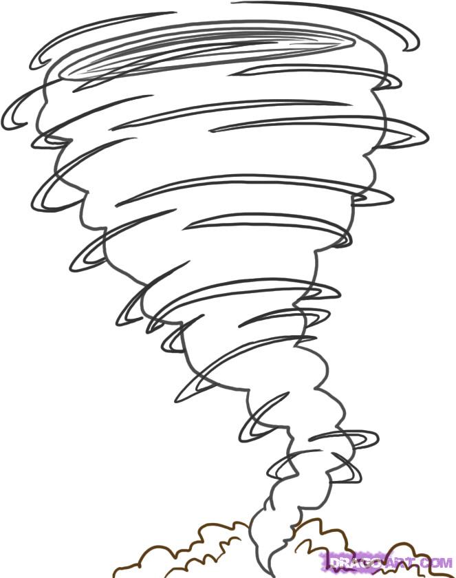 663x840 Drawn Tornado