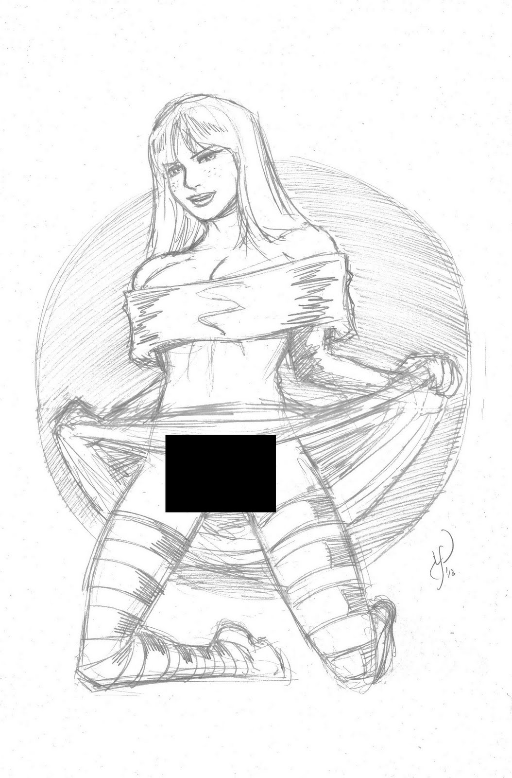 1054x1600 The Art Of Michael Powell Sketch 111 Cyclone Flash