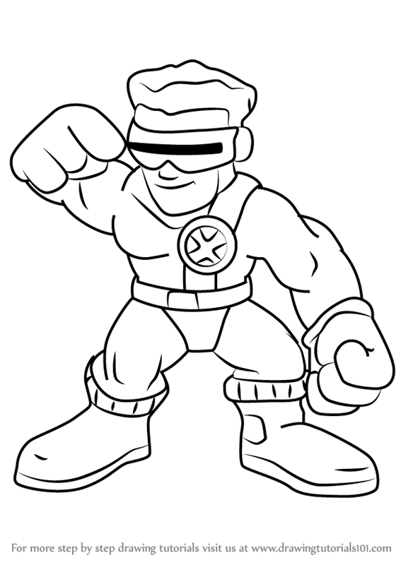 567x800 Learn How To Draw Cyclops From The Super Hero Squad Show (The