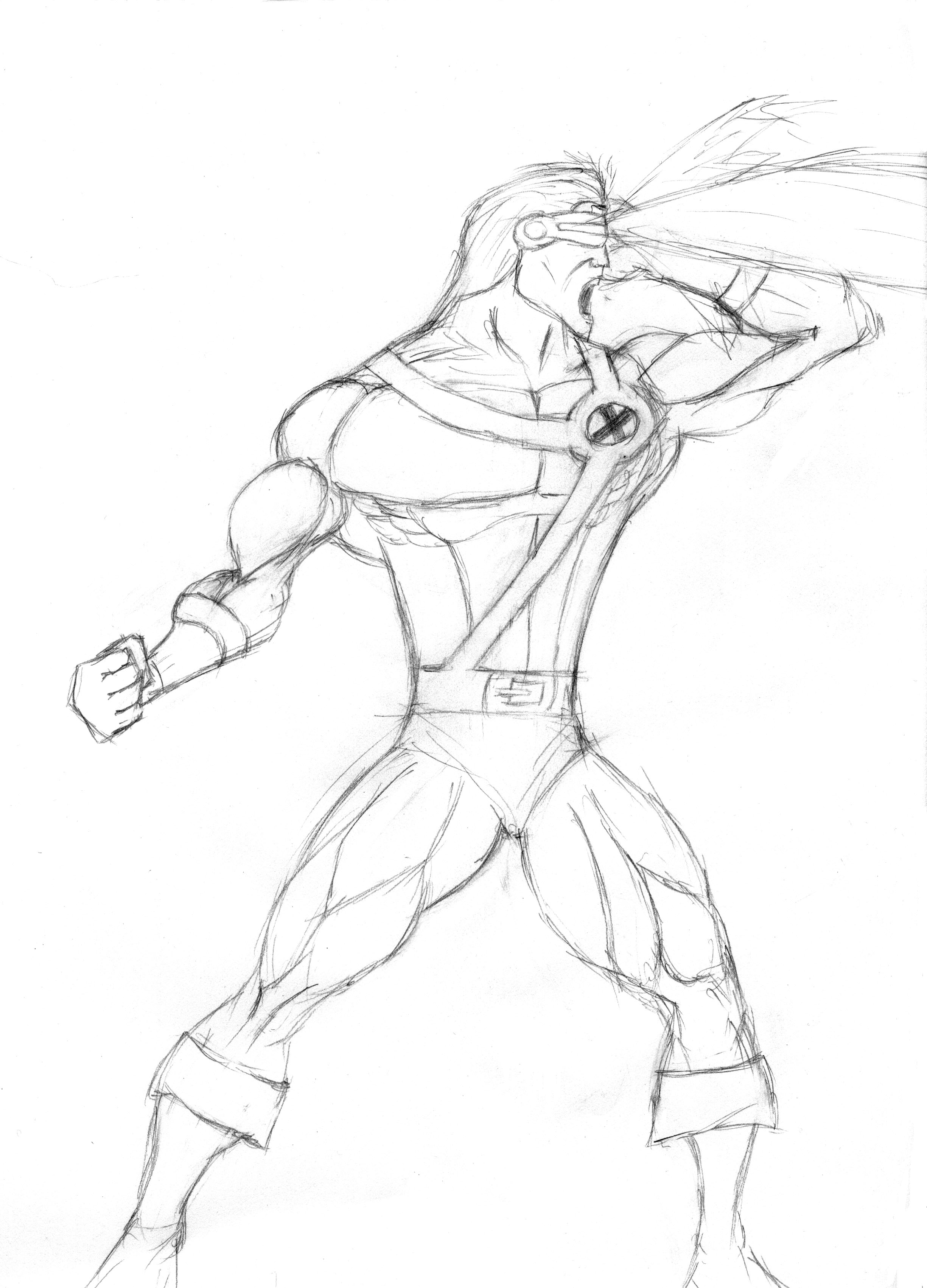 2450x3404 Challenge Week 01 Cyclops Superhero Throwdown