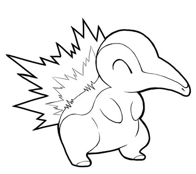 400x356 Cyndaquil Lineart By Yumezaka